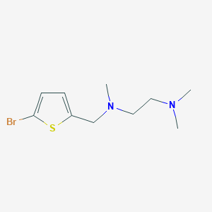 molecular formula C10H17BrN2S B5672172 N-[(5-bromo-2-thienyl)methyl]-N,N',N'-trimethyl-1,2-ethanediamine 