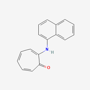 molecular formula C17H13NO B5672196 2-(1-naphthylamino)-2,4,6-cycloheptatrien-1-one 