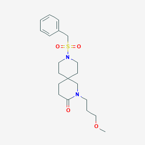 molecular formula C20H30N2O4S B5672245 9-(benzylsulfonyl)-2-(3-methoxypropyl)-2,9-diazaspiro[5.5]undecan-3-one 