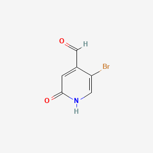 molecular formula C6H4BrNO2 B567225 5-Bromo-2-hidroxisonicotinaldehído CAS No. 1227562-37-9