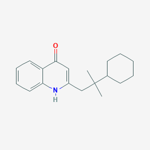 molecular formula C19H25NO B5672258 2-(2-cyclohexyl-2-methylpropyl)-4(1H)-quinolinone 