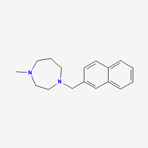 molecular formula C17H22N2 B5672279 1-methyl-4-(2-naphthylmethyl)-1,4-diazepane 