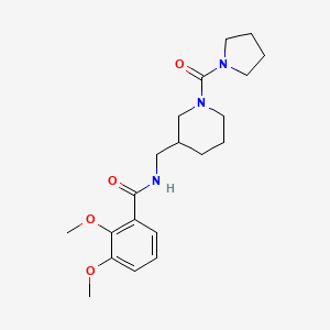 molecular formula C20H29N3O4 B5672309 2,3-dimethoxy-N-{[1-(pyrrolidin-1-ylcarbonyl)piperidin-3-yl]methyl}benzamide 