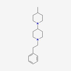molecular formula C19H30N2 B5672375 4-methyl-1'-(2-phenylethyl)-1,4'-bipiperidine 