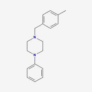 molecular formula C18H22N2 B5672494 1-(4-methylbenzyl)-4-phenylpiperazine 