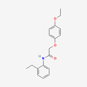 molecular formula C18H21NO3 B5672553 2-(4-ethoxyphenoxy)-N-(2-ethylphenyl)acetamide 