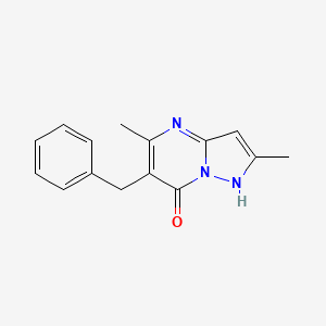 molecular formula C15H15N3O B5672557 6-benzyl-2,5-dimethylpyrazolo[1,5-a]pyrimidin-7(4H)-one 