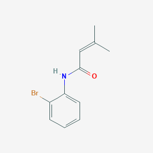 molecular formula C11H12BrNO B5672584 N-(2-bromophenyl)-3-methyl-2-butenamide CAS No. 102804-45-5