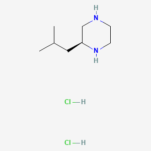 molecular formula C8H20Cl2N2 B567263 (S)-2-Isobutylpiperazine dihydrochloride CAS No. 1240620-73-8