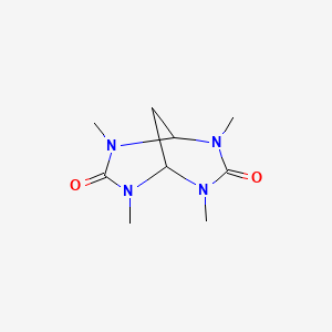 molecular formula C9H16N4O2 B5672665 2,4,6,8-tetramethyl-2,4,6,8-tetraazabicyclo[3.3.1]nonane-3,7-dione 