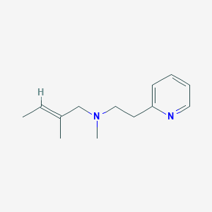 molecular formula C13H20N2 B5672666 N,2-dimethyl-N-[2-(2-pyridinyl)ethyl]-2-buten-1-amine 
