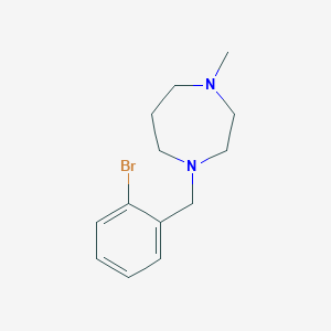 molecular formula C13H19BrN2 B5672674 1-(2-bromobenzyl)-4-methyl-1,4-diazepane 