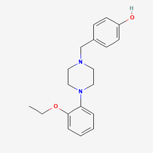 molecular formula C19H24N2O2 B5672718 4-{[4-(2-ethoxyphenyl)-1-piperazinyl]methyl}phenol 