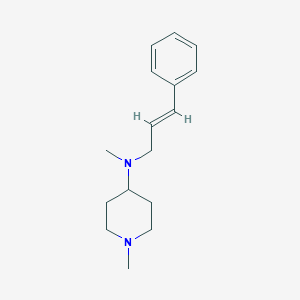 molecular formula C16H24N2 B5672738 N,1-dimethyl-N-(3-phenyl-2-propen-1-yl)-4-piperidinamine 