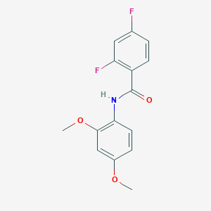 molecular formula C15H13F2NO3 B5672780 N-(2,4-dimethoxyphenyl)-2,4-difluorobenzamide 