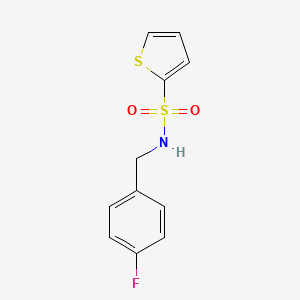 molecular formula C11H10FNO2S2 B5672808 N-(4-fluorobenzyl)-2-thiophenesulfonamide 