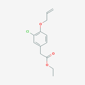 molecular formula C13H15ClO3 B056729 Alclofenac Ethyl Ester CAS No. 20788-45-8