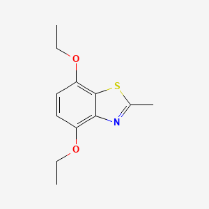 molecular formula C12H15NO2S B5672925 4,7-diethoxy-2-methyl-1,3-benzothiazole 