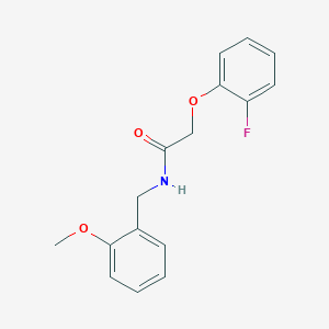 molecular formula C16H16FNO3 B5672964 2-(2-fluorophenoxy)-N-(2-methoxybenzyl)acetamide 