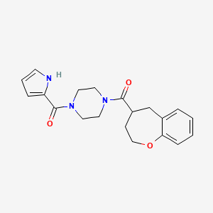1-(1H-pyrrol-2-ylcarbonyl)-4-(2,3,4,5-tetrahydro-1-benzoxepin-4-ylcarbonyl)piperazine