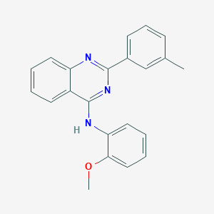N-(2-methoxyphenyl)-2-(3-methylphenyl)-4-quinazolinamine