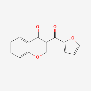 molecular formula C14H8O4 B5673039 3-(2-furoyl)-4H-chromen-4-one 