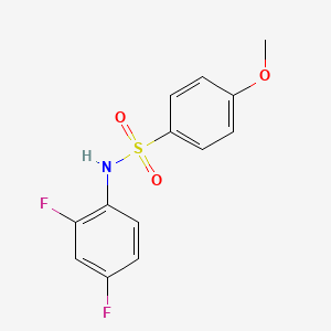 molecular formula C13H11F2NO3S B5673043 N-(2,4-difluorophenyl)-4-methoxybenzenesulfonamide 