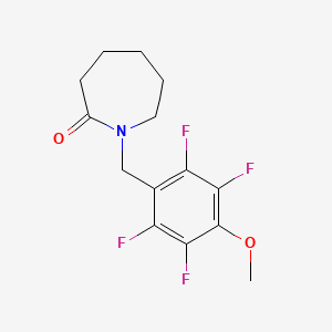 molecular formula C14H15F4NO2 B5673046 1-(2,3,5,6-tetrafluoro-4-methoxybenzyl)azepan-2-one 