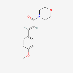 molecular formula C15H19NO3 B5673057 4-[3-(4-ethoxyphenyl)acryloyl]morpholine 