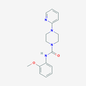 molecular formula C17H20N4O2 B5673063 N-(2-methoxyphenyl)-4-(2-pyridinyl)-1-piperazinecarboxamide 