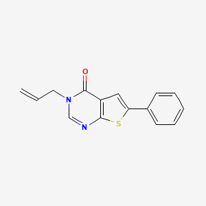 molecular formula C15H12N2OS B5673137 3-allyl-6-phenylthieno[2,3-d]pyrimidin-4(3H)-one 