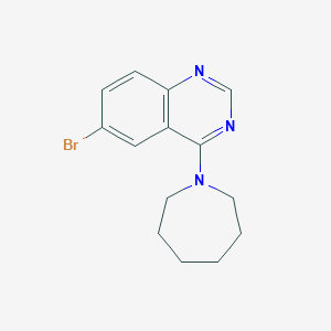 molecular formula C14H16BrN3 B5673143 4-(1-azepanyl)-6-bromoquinazoline CAS No. 307538-55-2