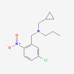 molecular formula C14H19ClN2O2 B5673150 (5-chloro-2-nitrobenzyl)(cyclopropylmethyl)propylamine 
