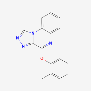 molecular formula C16H12N4O B5673172 4-(2-methylphenoxy)[1,2,4]triazolo[4,3-a]quinoxaline 