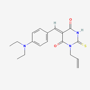 molecular formula C18H21N3O2S B5673204 1-allyl-5-[4-(diethylamino)benzylidene]-2-thioxodihydro-4,6(1H,5H)-pyrimidinedione 