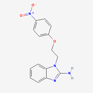 molecular formula C15H14N4O3 B5673208 1-[2-(4-nitrophenoxy)ethyl]-1H-benzimidazol-2-amine 