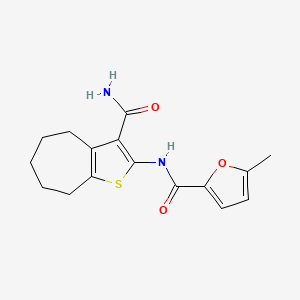 N-[3-(aminocarbonyl)-5,6,7,8-tetrahydro-4H-cyclohepta[b]thien-2-yl]-5-methyl-2-furamide
