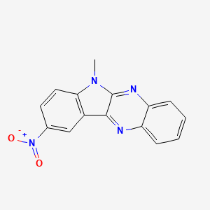 molecular formula C15H10N4O2 B5673242 6-methyl-9-nitro-6H-indolo[2,3-b]quinoxaline CAS No. 91658-78-5