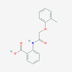molecular formula C16H15NO4 B5673264 2-{[(2-methylphenoxy)acetyl]amino}benzoic acid 
