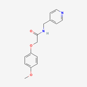 molecular formula C15H16N2O3 B5673277 2-(4-methoxyphenoxy)-N-(4-pyridinylmethyl)acetamide 