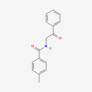 molecular formula C16H15NO2 B5673282 4-methyl-N-(2-oxo-2-phenylethyl)benzamide CAS No. 82221-14-5
