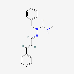 molecular formula C18H19N3S B5673289 3-phenylacrylaldehyde N'-benzyl-N-methylthiosemicarbazone 