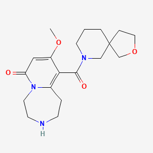 molecular formula C19H27N3O4 B5673293 9-methoxy-10-(2-oxa-7-azaspiro[4.5]dec-7-ylcarbonyl)-2,3,4,5-tetrahydropyrido[1,2-d][1,4]diazepin-7(1H)-one hydrochloride 