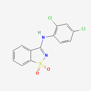 molecular formula C13H8Cl2N2O2S B5673365 N-(2,4-dichlorophenyl)-1,2-benzisothiazol-3-amine 1,1-dioxide 