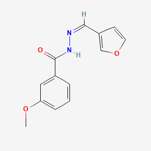 molecular formula C13H12N2O3 B5673388 N'-(3-furylmethylene)-3-methoxybenzohydrazide 