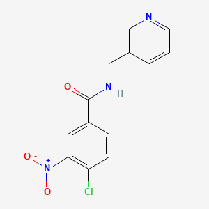 molecular formula C13H10ClN3O3 B5673406 4-chloro-3-nitro-N-(3-pyridinylmethyl)benzamide 