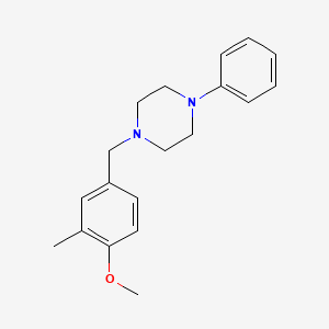 molecular formula C19H24N2O B5673470 1-(4-methoxy-3-methylbenzyl)-4-phenylpiperazine 