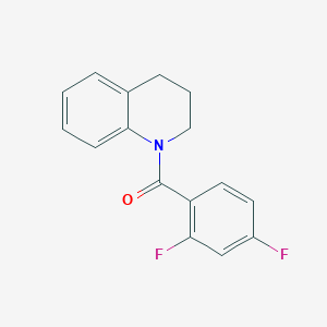 molecular formula C16H13F2NO B5673490 1-(2,4-difluorobenzoyl)-1,2,3,4-tetrahydroquinoline 