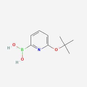 molecular formula C9H14BNO3 B567358 (6-(叔丁氧基)吡啶-2-基)硼酸 CAS No. 1310384-88-3