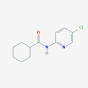 molecular formula C12H15ClN2O B5673635 N-(5-chloro-2-pyridinyl)cyclohexanecarboxamide 